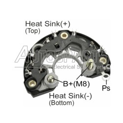 IBR201 - TRANSPO, ΑΝΟΡΘΩΣΗ ΔΥΝΑΜΟΥ BOSCH 120mm 50Amp