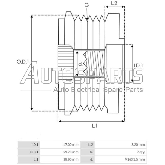 35517.1 - GEBE, ΚΑΣΤΑΝΙΑ ΔΥΝΑΜΟΥ VALEO HYUNDAI, KIA