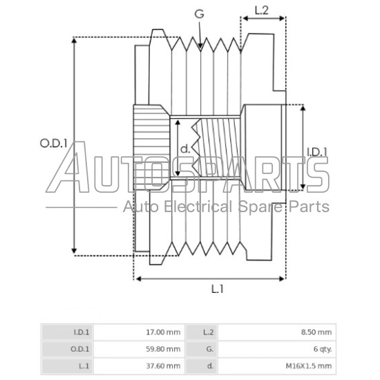 35441.1 - GEBE, ΚΑΣΤΑΝΙΑ ΔΥΝΑΜΟΥ VALEO HYUNDAI, KIA