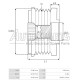 IB6240(INA) - PROTECH, ΚΑΣΤΑΝΙΑ ΔΥΝΑΜΟΥ TOYOTA YARIS D-4D