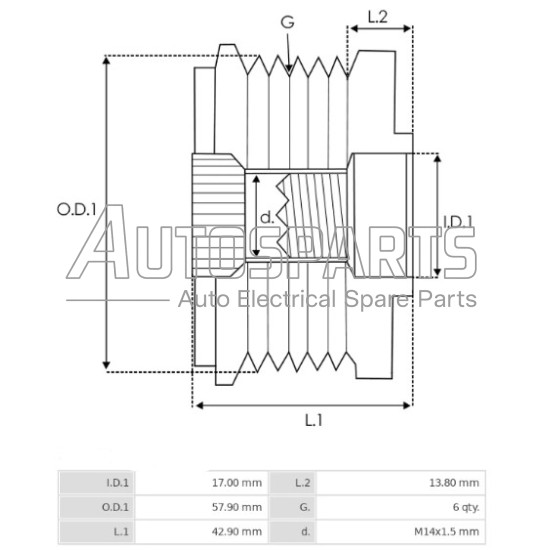 IA6919(INA) - PROTECH, ΚΑΣΤΑΝΙΑ ΔΥΝΑΜΟΥ TOYOTA AURIS, YARIS, VERSO D-4D