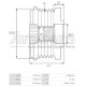 IA6919(INA) - PROTECH, ΚΑΣΤΑΝΙΑ ΔΥΝΑΜΟΥ TOYOTA AURIS, YARIS, VERSO D-4D