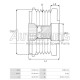 35489.1 - GEBE, ΚΑΣΤΑΝΙΑ ΔΥΝΑΜΟΥ TOYOTA AURIS, YARIS, VERSO D-4D