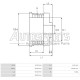 AP3003 - AS-PL, ΚΑΣΤΑΝΙΑ ΔΥΝΑΜΟΥ RENAULT 6PK