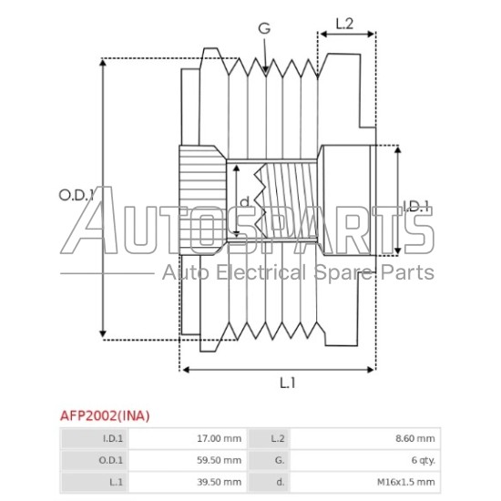 238690 - CARGO, ΚΑΣΤΑΝΙΑ ΔΥΝΑΜΟΥ OPEL ASTRA G, H, COMBO, CORSA C+D