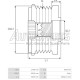 35328.1 - GEBE, ΚΑΣΤΑΝΙΑ ΔΥΝΑΜΟΥ OPEL ASTRA G, H, COMBO, CORSA C, D