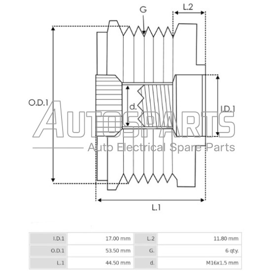 AFP3029(LITENS) - AS-PL, ΚΑΣΤΑΝΙΑ ΔΥΝΑΜΟΥ LITENS FORD FIESTA, FOCUS, MONDEO VOLVO