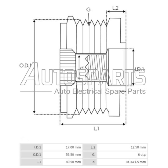 35406.1 - GEBE, ΚΑΣΤΑΝΙΑ ΔΥΝΑΜΟΥ LITENS AUDI, SEAT, SKODA, VW