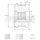 535011010 - INA, ΚΑΣΤΑΝΙΑ ΔΥΝΑΜΟΥ HYUNDAI ACCENT, GETZ, MATRIX