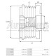 535012810 - INA, ΚΑΣΤΑΝΙΑ ΔΥΝΑΜΟΥ FORD TRANSIT, LAND ROVER, TOYOTA