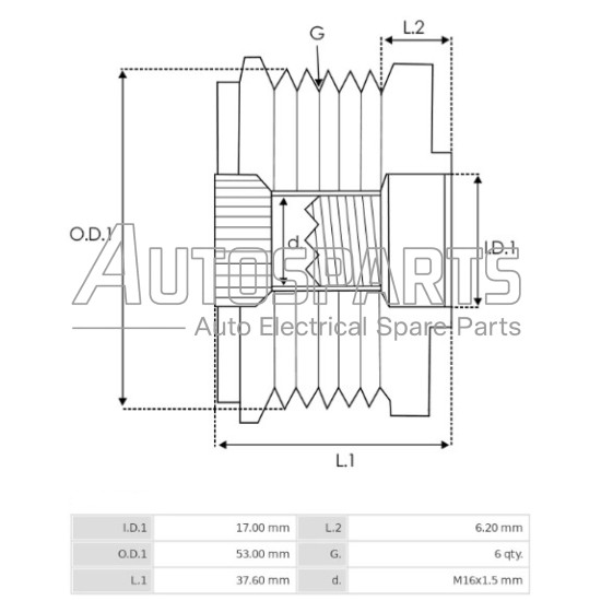 535007410 - INA, ΚΑΣΤΑΝΙΑ ΔΥΝΑΜΟΥ FORD MONDEO