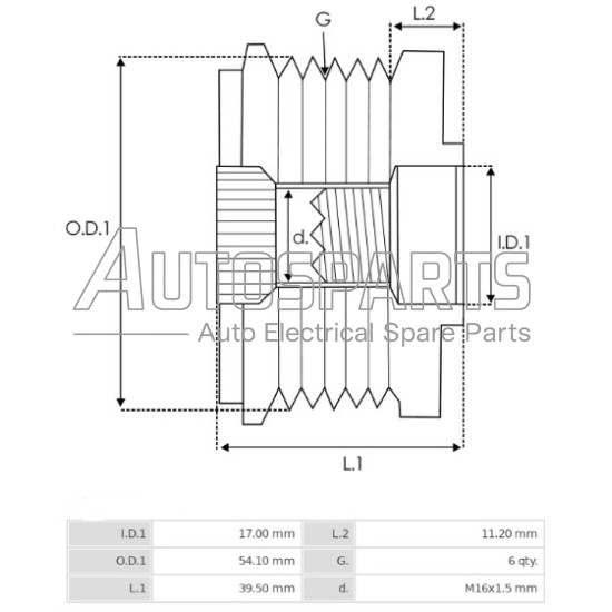35331.1 - GEBE, ΚΑΣΤΑΝΙΑ ΔΥΝΑΜΟΥ FORD FIESTA, FUSION MAZDA 2 