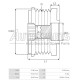 535009010 - INA, ΚΑΣΤΑΝΙΑ ΔΥΝΑΜΟΥ FORD FIESTA, FUSION MAZDA 2 