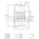 35445.1 - GEBE, ΚΑΣΤΑΝΙΑ ΔΥΝΑΜΟΥ FORD C-MAX, FIESTA, KUGA, MAZDA 2, VOLVO