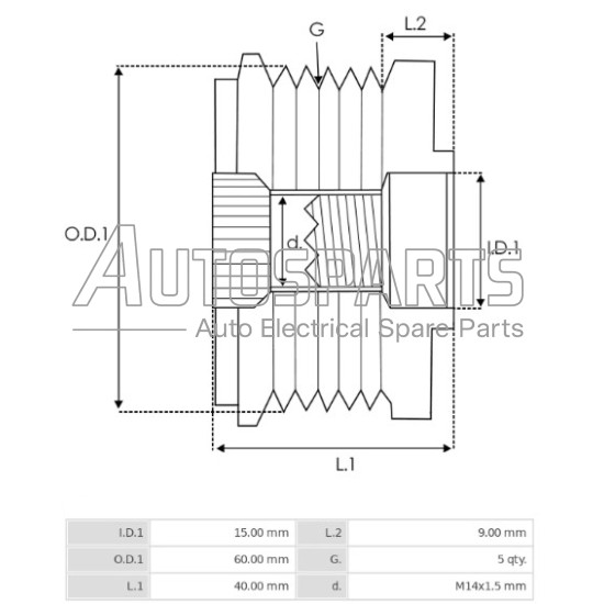 IA6859(INA) - PROTECH, ΚΑΣΤΑΝΙΑ ΔΥΝΑΜΟΥ DENSO TOYOTA 