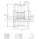 IA6859(INA) - PROTECH, ΚΑΣΤΑΝΙΑ ΔΥΝΑΜΟΥ DENSO TOYOTA 