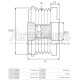 235794 - CARGO, ΚΑΣΤΑΝΙΑ ΔΥΝΑΜΟΥ DENSO JEEP CHEROKEE, CHRYSLER LIBERTY, DOHC