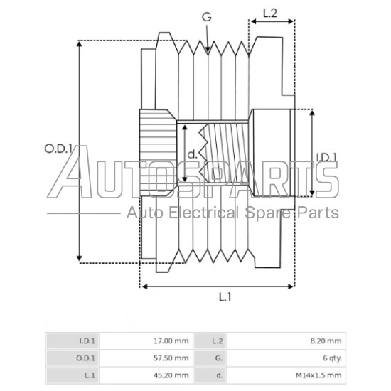 33594.1 - GEBE, ΚΑΣΤΑΝΙΑ ΔΥΝΑΜΟΥ DENSO JEEP CHEROKEE, CHRYSLER LIBERTY, DODGE