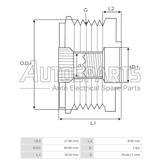 35449.1 - GEBE, ΚΑΣΤΑΝΙΑ ΔΥΝΑΜΟΥ DENSO HYUNDAI, KIA