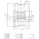 AFP6007(INA) - AS-PL, ΚΑΣΤΑΝΙΑ ΔΥΝΑΜΟΥ DENSO HYUNDAI, KIA