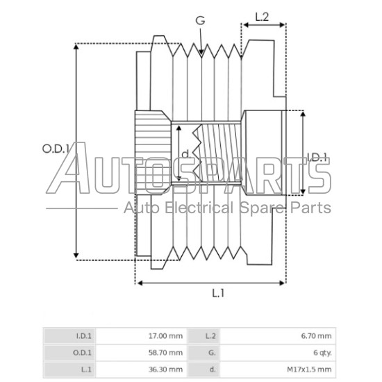AFP9006(INA) - AS-PL, ΚΑΣΤΑΝΙΑ ΔΥΝΑΜΟΥ DENSO FORD 
