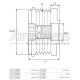 AFP9006(INA) - AS-PL, ΚΑΣΤΑΝΙΑ ΔΥΝΑΜΟΥ DENSO FORD 