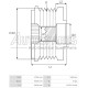535015110 - INA, ΚΑΣΤΑΝΙΑ ΔΥΝΑΜΟΥ DENSO FIAT, OPEL MULTIJET
