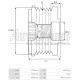 AFP6013(INA) - AS-PL, ΚΑΣΤΑΝΙΑ ΔΥΝΑΜΟΥ DENSO ALFA ROMEO, FIAT, LANCIA, SAAB