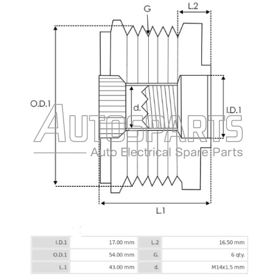 35425.1 - GEBE, ΚΑΣΤΑΝΙΑ ΔΥΝΑΜΟΥ DENSO ALFA ROMEO, FIAT, FORD, MAZDA, OPEL, VOLVO
