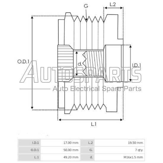 535014010 - INA, ΚΑΣΤΑΝΙΑ ΔΥΝΑΜΟΥ CHRYSLER, JEEP, MERCEDES