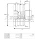 AFP0025(INA) - AS-PL, ΚΑΣΤΑΝΙΑ ΔΥΝΑΜΟΥ BOSCH, DENSO, HITACHI