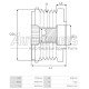 IA6229(INA) - PROTECH, ΚΑΣΤΑΝΙΑ ΔΥΝΑΜΟΥ BOSCH PEUGEOT, CITROEN