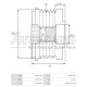35528.1 - GEBE, ΚΑΣΤΑΝΙΑ ΔΥΝΑΜΟΥ BOSCH OPEL CORSA E