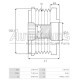 33561.1 - GEBE, ΚΑΣΤΑΝΙΑ ΔΥΝΑΜΟΥ BOSCH MERCEDES ATEGO 