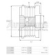 535005910 - INA, ΚΑΣΤΑΝΙΑ ΔΥΝΑΜΟΥ BMW, CITROEN, FIAT, FORD, LANCIA, PEUGEOT, VOLVO