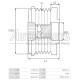 535020210 - INA, ΚΑΣΤΑΝΙΑ ΔΥΝΑΜΟΥ BMW, CHEVROLET, OPEL