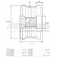 35487.1 - GEBE, ΚΑΣΤΑΝΙΑ ΔΥΝΑΜΟΥ BMW 1, 3, 5, X1, X3, Z4 FORD FIESTA, FOCUS