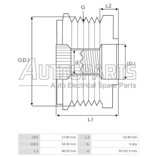 35460.1 - GEBE, ΚΑΣΤΑΝΙΑ ΔΥΝΑΜΟΥ ALFA ROMEO, CHRYSLER, FIAT, LANCIA, JEEP