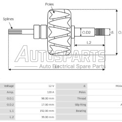 IA6093 - PROTECH, ΠΟΜΠΙΝΑ ΔΥΝΑΜΟΥ VALEO 12V