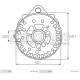 IA7734 - PROTECH, ΑΝΟΡΘΩΣΗ + ΚΑΠΑΚΙ ΔΥΝΑΜΟΥ VALEO 154mm 80Amp