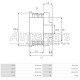 IB6266 - PROTECH, ΤΡΟΧΑΛΙΑ ΔΥΝΑΜΟΥ MITSUBISHI PEUGEOT
