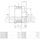 235081 - CARGO, ΤΡΟΧΑΛΙΑ ΔΥΝΑΜΟΥ BOSCH 8PK 