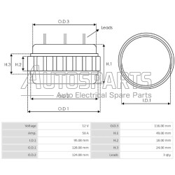 27-8109 - WAIGLOBAL, ΠΗΝΙΟ ΔΥΝΑΜΟΥ HITACHI 12V