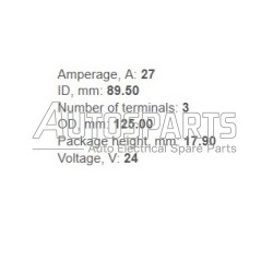 IA6154 - PROTECH, ΠΗΝΙΟ ΔΥΝΑΜΟΥ BOSCH 24V 27Amp