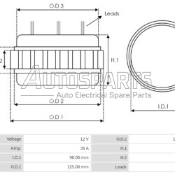 ST300068 - SIOM, ΠΗΝΙΟ ΔΥΝΑΜΟΥ BOSCH 12V 