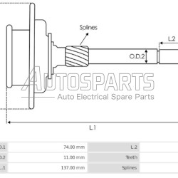 2103 - GHIBAUDI, ΔΟΡΥΦΟΡΟΣ ΜΙΖΑΣ BOSCH FORD, SEAT, VW