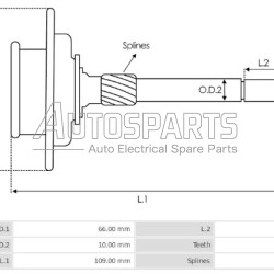 239780 - CARGO, ΔΟΡΥΦΟΡΟΣ ΜΙΖΑΣ BOSCH TOYOTA