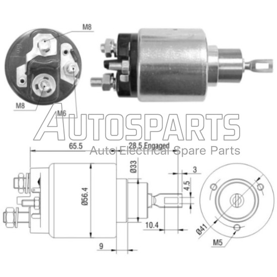 ZM2473 - ZM, ΜΠΟΥΤΟΝ ΜΙΖΑΣ BOSCH 12V OPEL 