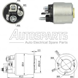 ZM2494 - ZM, ΜΠΟΥΤΟΝ ΜΙΖΑΣ VALEO 12V CITROEN BERLINGO, C2, C3, PEUGEOT 206, 307, PARTNER