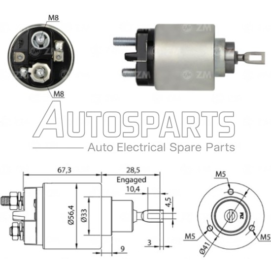 ZM1573 - ZM, ΜΠΟΥΤΟΝ ΜΙΖΑΣ BOSCH 12V